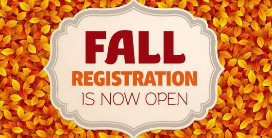 Register for fall classes now!