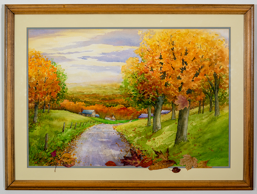 REBECCA HOUCK - 'Maple Leaf Rag' - Watercolor - 26.5 x 35 - NFS