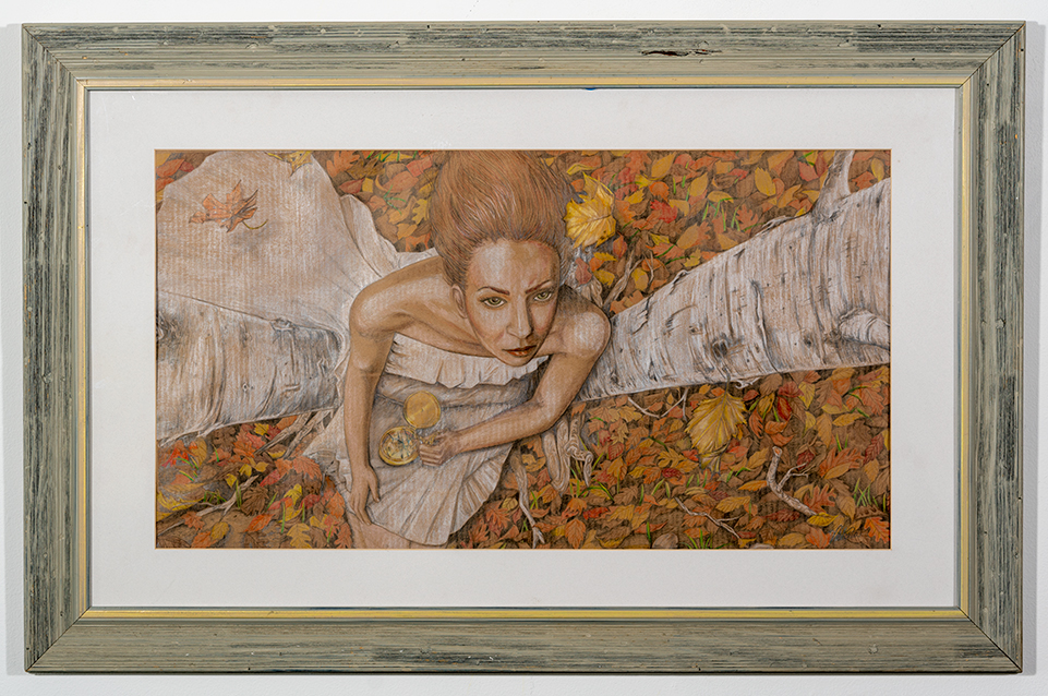 VICTORIA L. PARKER - 'Autumn, Lost' - Colored Pencil - 29.5 x 45.5 - $475