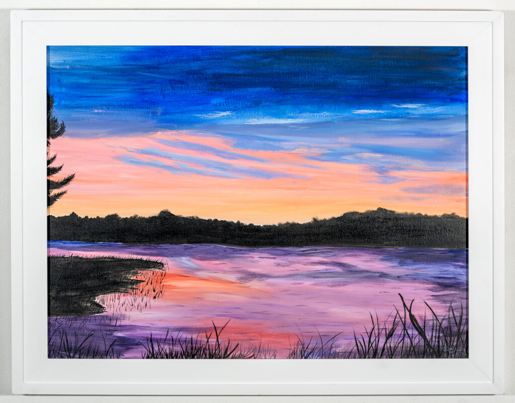 TARA ROBERSON - Hanley Lake - Acrylic - 21.75 x 27.75 - NFS