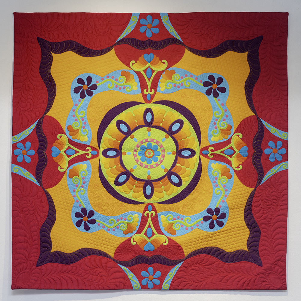 KATHY MALLORY	‘Alexandria’s Rhapsody’	Free-Motion Quilting	43 x 43	NFS