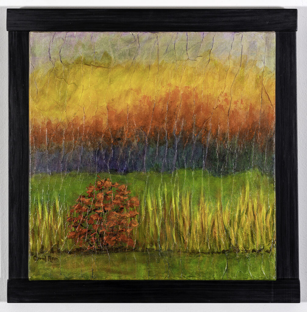 CAROL NUTTER - Isn't This a Lovely Day - Acrylic, Mixed Media - 19x19 - $275
