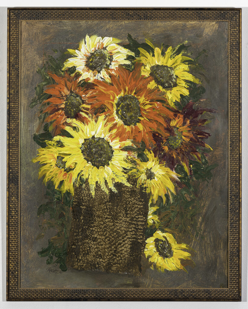 REBECCA HOUCK - Burst of Sunflowers - Acrylic - 30.5x24.5 - NFS