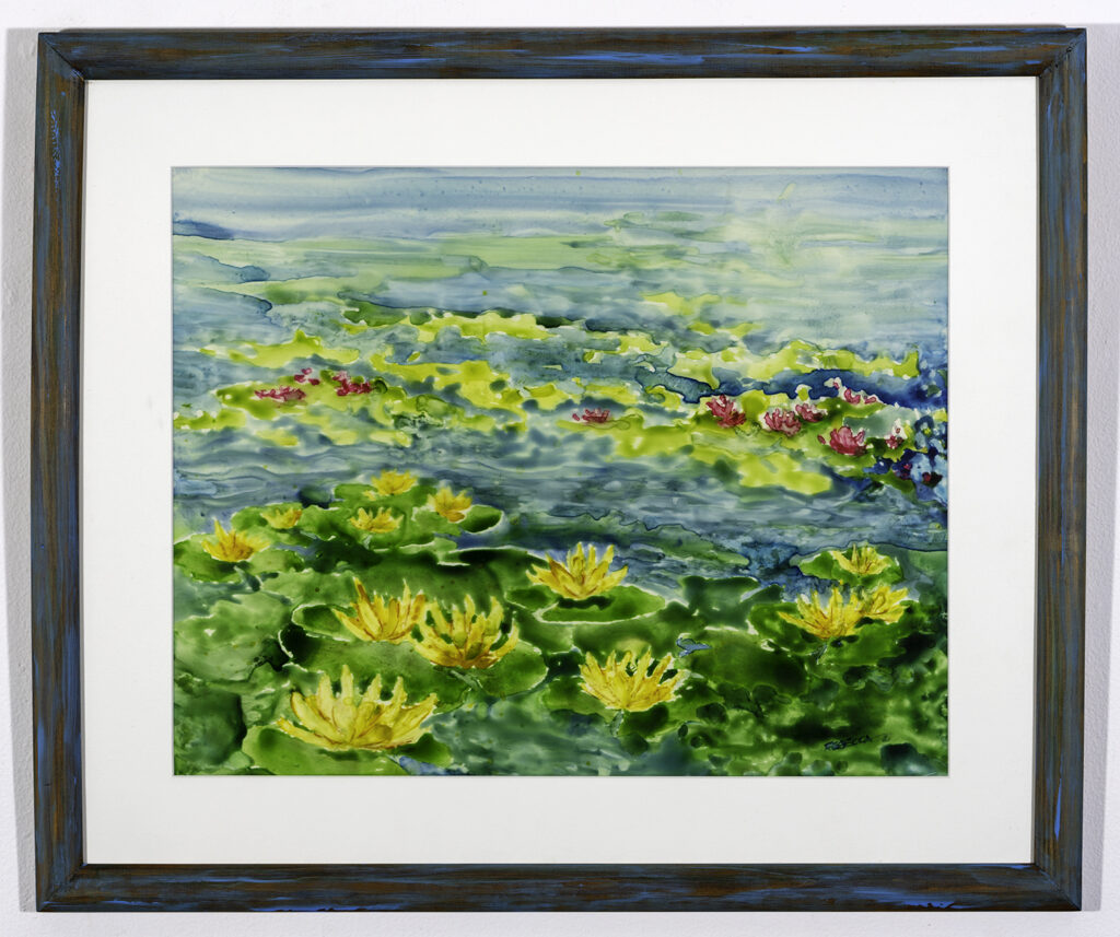 REBECCA HOUCK - Waterlilies - Watercolor - 21.75x26 - NFS