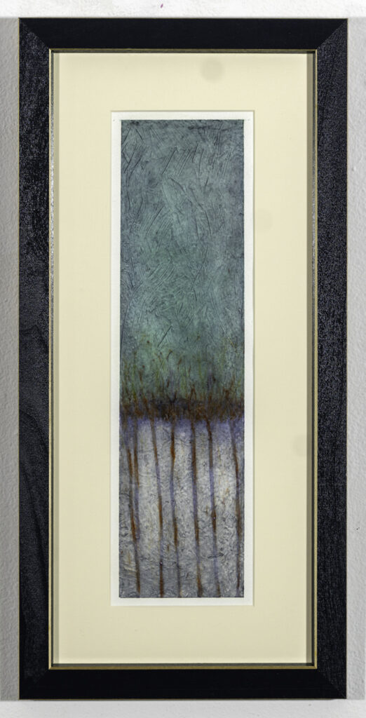ANDREA ONDISH - Smikna - Watercolor, Oil, Encaustic on Paper - 19.5 x 9.5 - $350