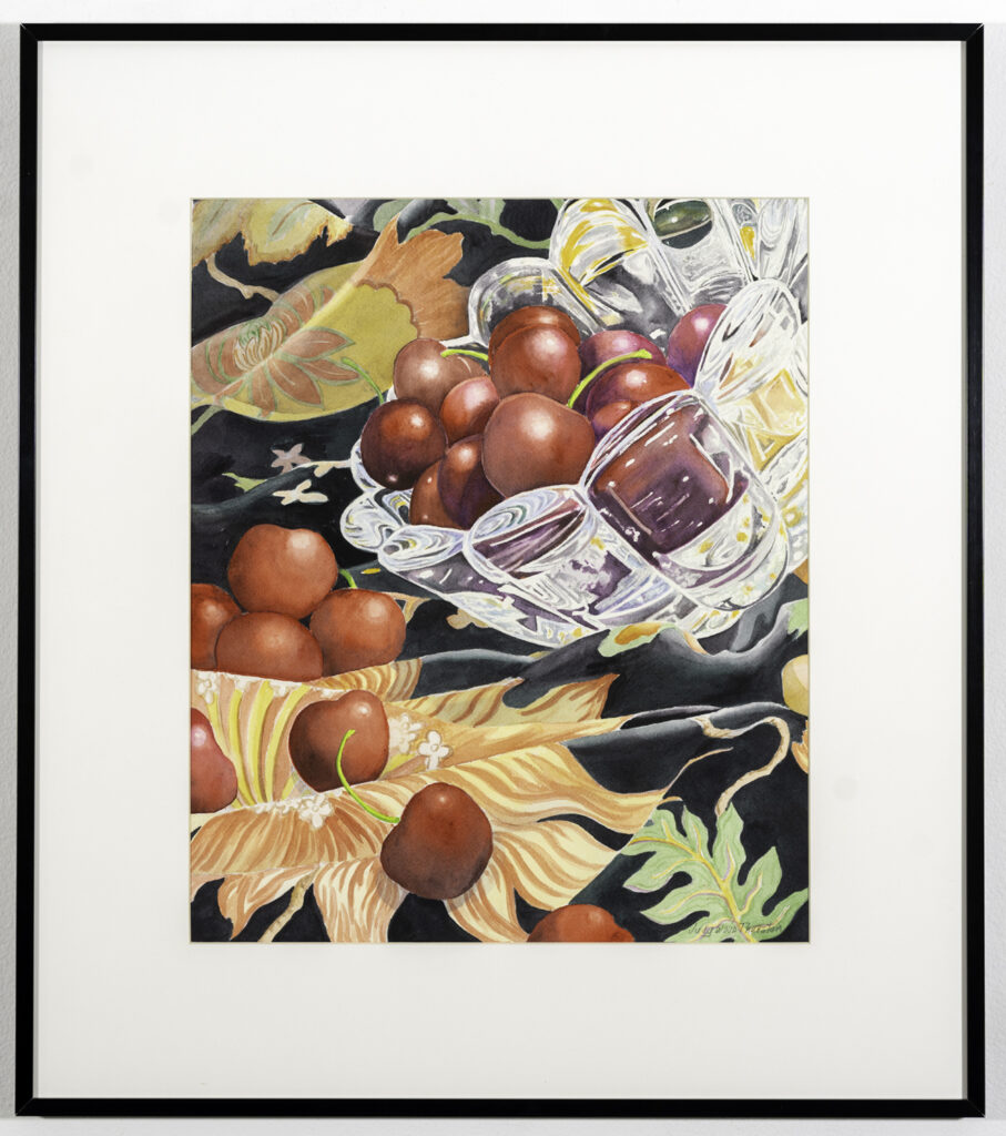 JUDY WOOD THURSTON - Cherry Jubilee - Watercolor - 26.25 x 23.25 - $675