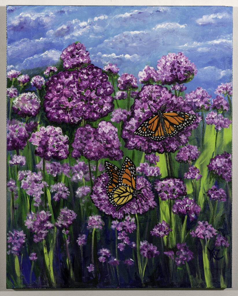 KRISTY A. AVERY - The Monarch's Garden - Acrylic - 30 x 24 - $525
