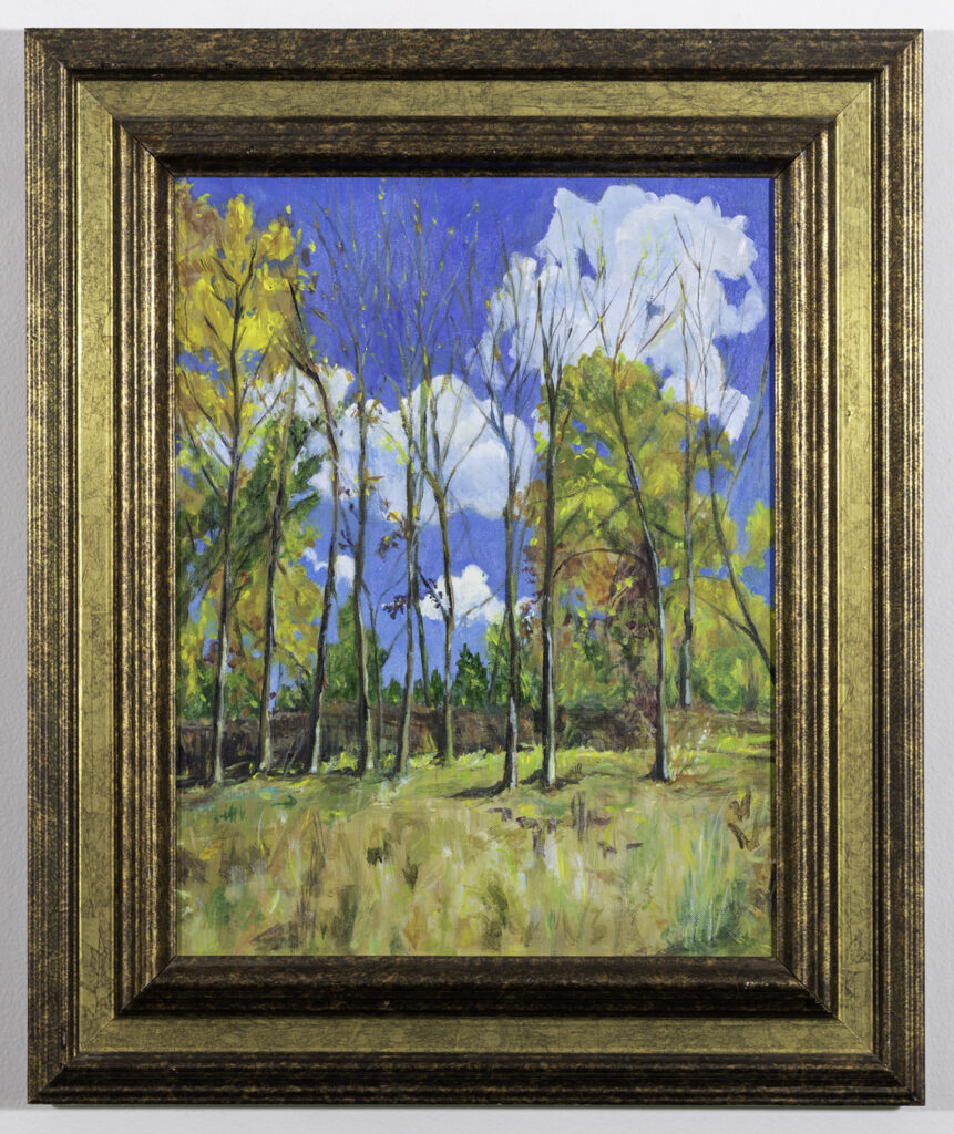 NANCY PHILO - Tall Yellow - Acrylic - 24.5 x 20.25 - $450 Framed, $325 Unframed